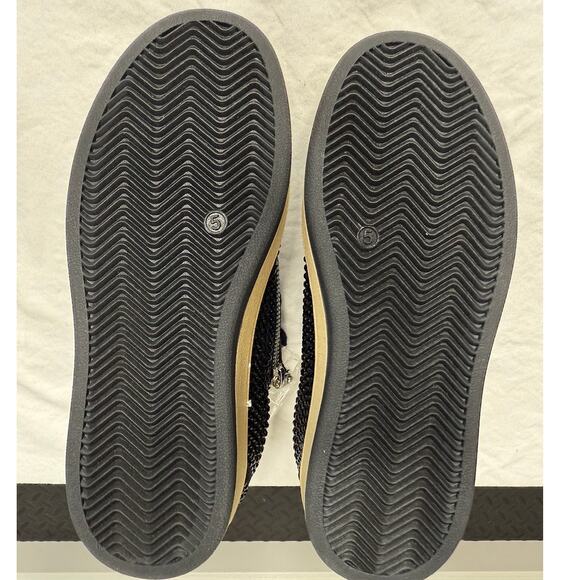 NIB | Vintage Havana Bravo Black Rhinestone Sneakers | Glam Star Sneakers - Picture 9 of 11